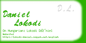 daniel lokodi business card